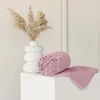 Riposo PREMIUM Satino paklodė be gumos Whisper pink 150x220 cm