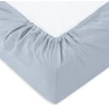 Riposo PREMIUM satino paklodė su guma Silver pilkas 120x200 cm