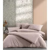 Riposo STONE WASHED medvilnės patalynės komplektas TAUPE 200x220 cm
