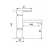 Bathroom faucet calani low SIENA juodas