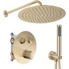Dušo maišytuvas REA LUNGO MILER new BRUSHED GOLD Termostat