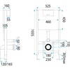 Įleistinis WC rėmas Rea K011A-Q HD Chrome