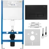Įleistinis WC rėmas Rea K011A-Q HD Juodas
