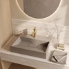 Konglomerato Praustuvas Rea Goya Taupe 50cm