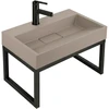 Konglomerato Praustuvas Rea Goya Taupe 60cm + Stovas