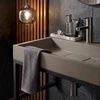 Konglomerato Praustuvas Rea Goya Taupe 70cm + Stovas