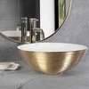 Kriauklė stalviršio REA STELLA Gold / Baltas