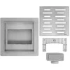 Linijinis nutekėjimas REA LINE 150x150 Nickel