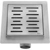 Linijinis nutekėjimas REA LINE 150x150 Nickel