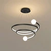 Lubinis šviestuvas Toolight Lhj029-cp Juodas Pakabinamas Šviestuvas