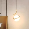Toolight STIKLO SFEROS SPIRALINIS PAKABINAMAS ŠVIESTUVAS APP1733-1CP AUKSINIS