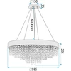 Lubinis šviestuvas Toolight Šviestuvas APP1787-16CP 60 Cm Gold