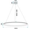 Lubinis šviestuvas Toolight Šviestuvas Led Lhj006-cp Gold
