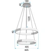 Lubinis šviestuvas Toolight Šviestuvas Led Lhj044-cp2 Gold