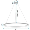 Lubinis šviestuvas Toolight Šviestuvas Led Lhj002-cp Gold