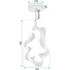 Lubinis šviestuvas Toolight Šviestuvas LED G013-1CP Baltas/GOLD
