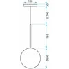 Lubinis šviestuvas Toolight Šviestuvas lubinis stiklo rutuliai 20cm APP1684-1CP