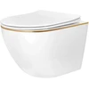 Pakabinamas Klozetas Rea Carlo Mini Tornado Nf Gold Edge