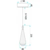 Pakabinamas šviestuvas Toolight Pakabinamas lubų šviestuvas LHJ120-CP light rose auksinis
