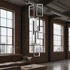 Pakabinamas šviestuvas Toolight šviestuvas LED LHJ089-7CP Juodas