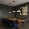 Pakabinamas šviestuvas Toolight šviestuvas LED APP1686-1CP 30CM GOLD