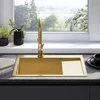 Plieninė kriauklė Fin BRUSH GOLD