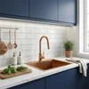 Plieninė kriauklė Leo 40 BRUSH COPPER