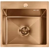 Plieninė kriauklė Leo 40 BRUSH COPPER