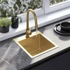 Plieninė kriauklė Leo 40 BRUSH GOLD