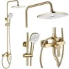 REA ARGUS BRUSHED GOLD dušo komplektas