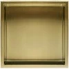 rea bathroom shelf 30x30 auksinis brush