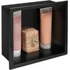 rea bathroom shelf 30x30 matte juodas