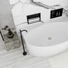 rea bathroom shelf 30x30 matte juodas