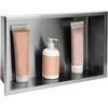 rea bathroom shelf 30x45 steel brush