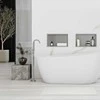 rea bathroom shelf 30x45 steel brush