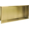 rea bathroom shelf 30x60 auksinis brush