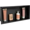 rea bathroom shelf 30x60 juodas matt