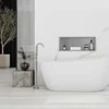 rea bathroom shelf 30x60 steel brush