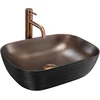 Rea Belinda COPPER BRUSH / Juodas praustuvas ant stalo