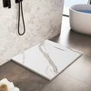 rea Dušo irklavimo baseinas Bazalt CARRARA Baltas 90x90