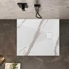 rea Dušo irklavimo baseinas Magnum CARRARA Baltas 90x90