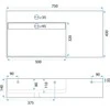 rea Konglomerato praustuvas Archi 75 CM Pilkas Matinis