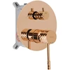 Rea Lungo Diamond Copper juodas paslėptas dušo rinkinys + DĖŽUTĖ