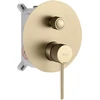 Rea Lungo Stripe Gold juodas paslėptas dušo rinkinys + DĖŽUTĖ