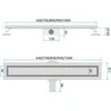REA Neox pro Linear Drain BRUSHED GOLD 60