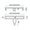 REA Neox Superflow Linear Drain Juodas 80