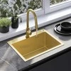 rea Plieninė kriauklė Liam BRUSH GOLD