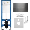 rea Potinkinis WC Rėmo Komplektas Slim 024N su T Titan Mygtuku