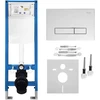 rea Potinkinis WC Rėmo Komplektas Slim 024N su HD Chrome Mygtuku