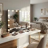 rea Veidrodis LED HOLLYWOOD Juodas 80x60